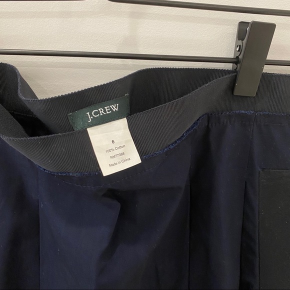 J. Crew navy skirt with black ribbon trim - Picture 5 of 5